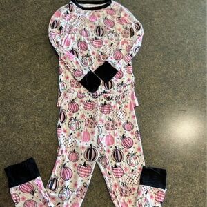 5T Girl Birdie Bean Pumpkin Pajamas